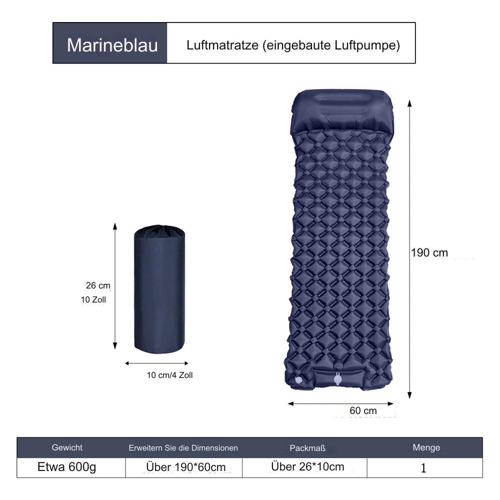 WHOLESALEWIN™ Isomatte Ultraleicht Selbstaufblasend Camping und Reisen Feuchtigkeitsbeständig Luftmatratze für Zelt