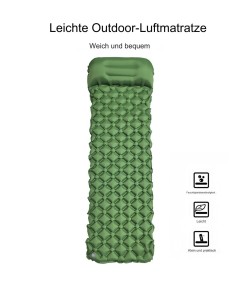 WHOLESALEWIN™ Isomatte Ultraleicht Selbstaufblasend Camping und Reisen Feuchtigkeitsbeständig Luftmatratze für Zelt