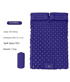 WHOLESALEWIN™ Isomatte Ultraleicht Selbstaufblasend Geeignet für zwei Personen Camping und Reisen Luftmatratze für Zelt
