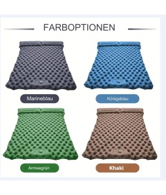 WHOLESALEWIN™ Isomatte Ultraleicht Selbstaufblasend Geeignet für zwei Personen Camping und Reisen Luftmatratze für Zelt