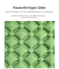WHOLESALEWIN™ Isomatte Ultraleicht Selbstaufblasend Geeignet für zwei Personen Camping und Reisen Luftmatratze für Zelt