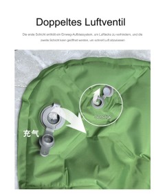 WHOLESALEWIN™ Isomatte Ultraleicht Selbstaufblasend Geeignet für zwei Personen Camping und Reisen Luftmatratze für Zelt