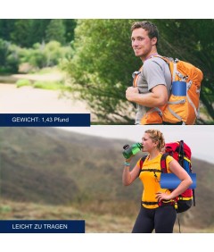 WHOLESALEWIN™ Isomatte Ultraleicht Selbstaufblasend Camping und Reisen Feuchtigkeitsbeständig Luftmatratze für Zelt