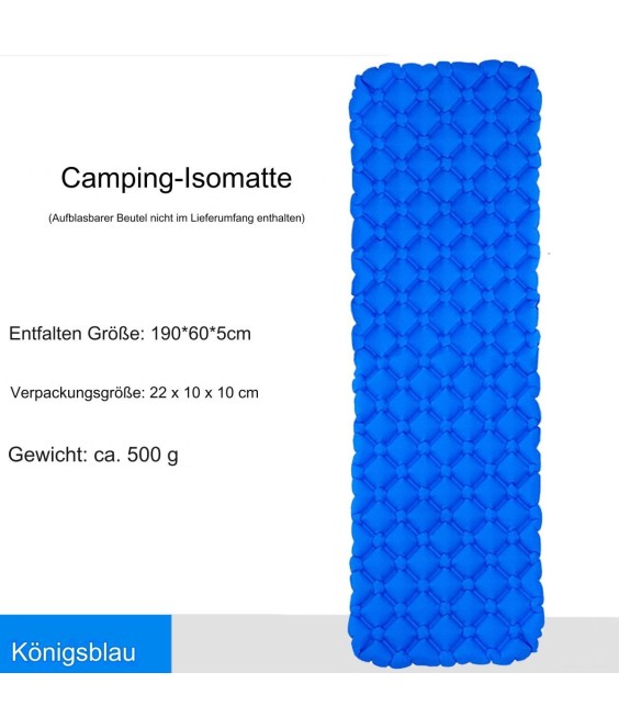 WHOLESALEWIN™ Isomatte Ultraleicht Aufblasbare Camping und Reisen Feuchtigkeitsbeständig Luftmatratze für Zelt