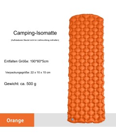 WHOLESALEWIN™ Isomatte Ultraleicht Aufblasbare Camping und Reisen Feuchtigkeitsbeständig Luftmatratze für Zelt