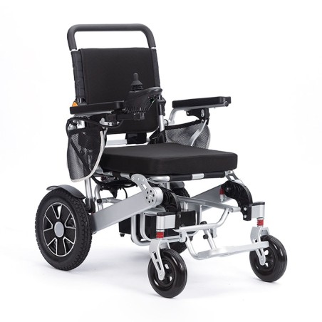 Aluminum Alloy Frame Lithium Battery Electric Wheelchair for Elderly Foldable Lightweight Intelligent Motorized Adult Wheelchair