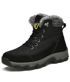 WHOLESALEWIN™ Große Größe Gummi Rutschfeste und Baumwolle Warme Männer Schnee Stiefel Baumwolle Schuhe
