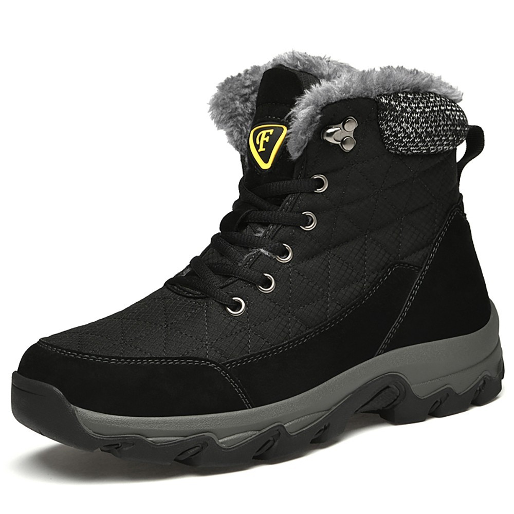 WHOLESALEWIN™ Große Größe Gummi Rutschfeste und Baumwolle Warme Männer Schnee Stiefel Baumwolle Schuhe