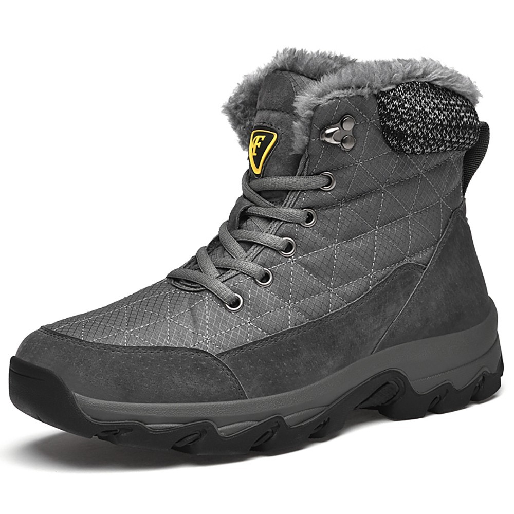 WHOLESALEWIN™ Große Größe Gummi Rutschfeste und Baumwolle Warme Männer Schnee Stiefel Baumwolle Schuhe