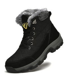 WHOLESALEWIN™ Große Größe Gummi Rutschfeste und Baumwolle Warme Männer Schnee Stiefel Baumwolle Schuhe