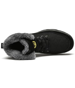 WHOLESALEWIN™ Große Größe Gummi Rutschfeste und Baumwolle Warme Männer Schnee Stiefel Baumwolle Schuhe