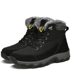 WHOLESALEWIN™ Große Größe Gummi Rutschfeste und Baumwolle Warme Männer Schnee Stiefel Baumwolle Schuhe