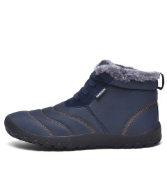 WHOLESALEWIN™ Große Herren Schneestiefel mit Rutschfester Gummisohle Baumwolle Stiefel