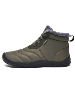 WHOLESALEWIN™ Große Herren Schneestiefel mit Rutschfester Gummisohle Baumwolle Stiefel