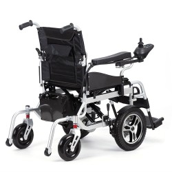 Front Drive Wheel Carbon Steel Frame Electric Wheelchair Foldable Left Right Lightweight Intelligent Power Wheelchair for Adults