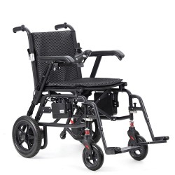 Ultra-light Aluminum Alloy Folding Lithium Battery Electric Wheelchair Suitable for Elderly Portable Power Wheelchair for Adults