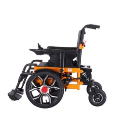 Front Motor Wheel Carbon Steel Frame Electric Wheelchair Left Right Foldable Intelligent Portable Disabled Electric Wheelchair