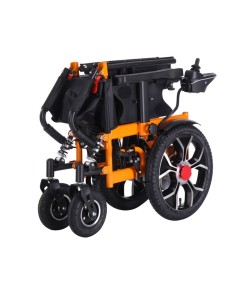 Front Motor Wheel Carbon Steel Frame Electric Wheelchair Left Right Foldable Intelligent Portable Disabled Electric Wheelchair