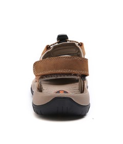 WHOLESALEWIN™ Sandalen Herren mit klettverschluss Outdoorsandalen Sommer Trekkingsandalen Leder Strand Wandersandale