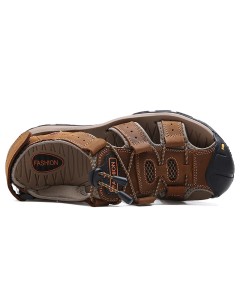 WHOLESALEWIN™ Sandalen Herren mit klettverschluss Outdoorsandalen Sommer Trekkingsandalen Leder Strand Wandersandale