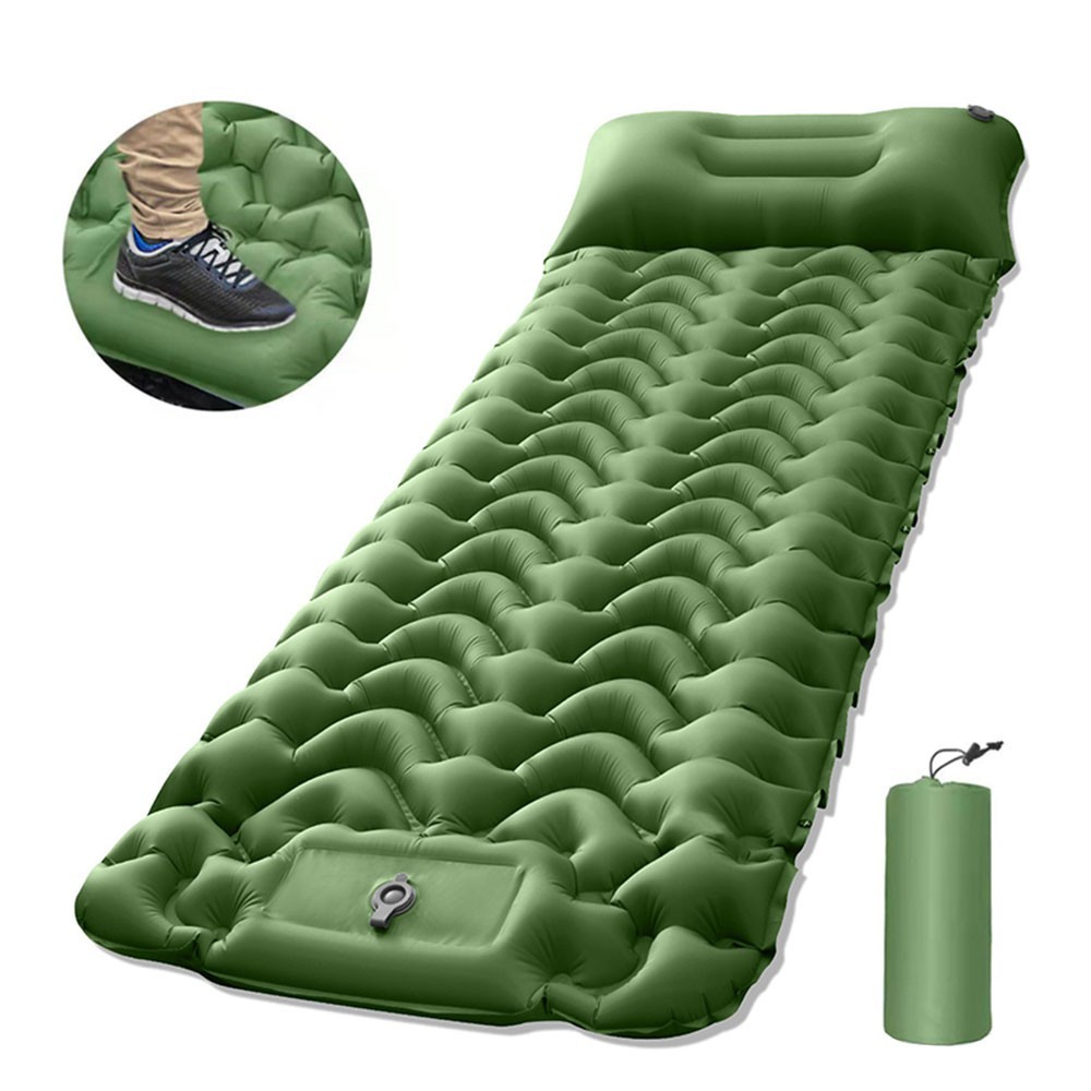 WHOLESALEWIN™ Isomatte Ultraleicht Selbstaufblasend Camping und Reisen Feuchtigkeitsbeständig Luftmatratze für Zelt