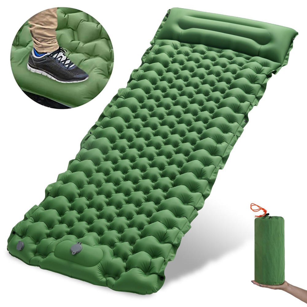 WHOLESALEWIN™ Isomatte Ultraleicht Selbstaufblasend Verdickung Spleißbare Camping und Reisen Luftmatratze für Zelt